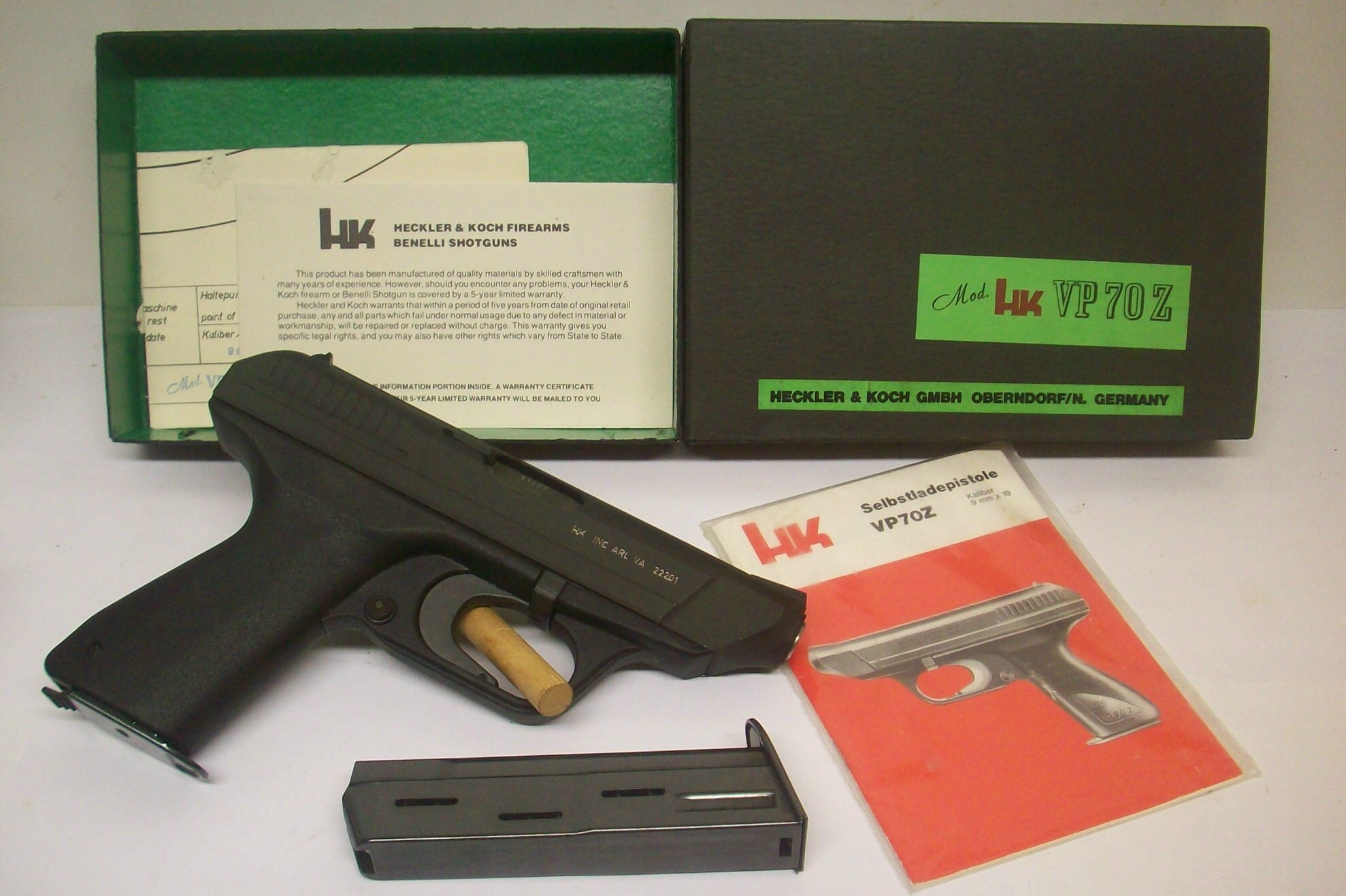 Heckler & Koch VP70Z Pistol Parts